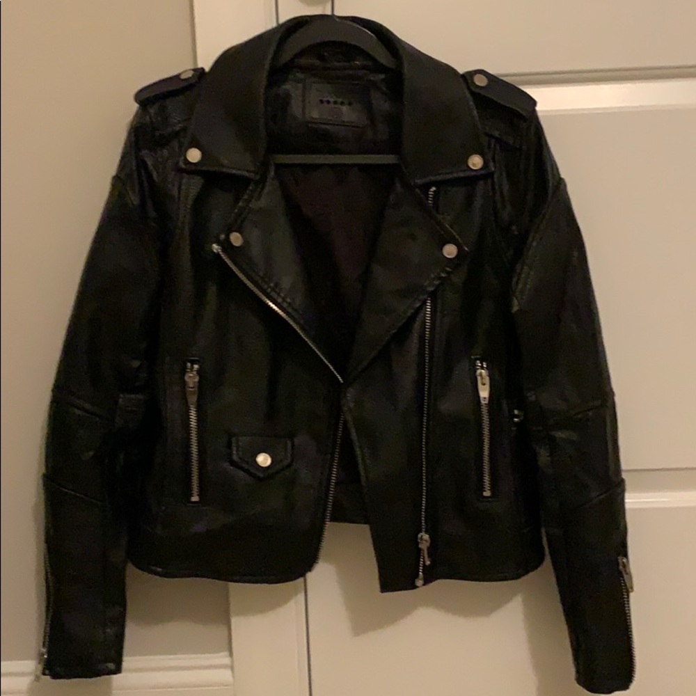 Black Blank NYC Leather Jacket